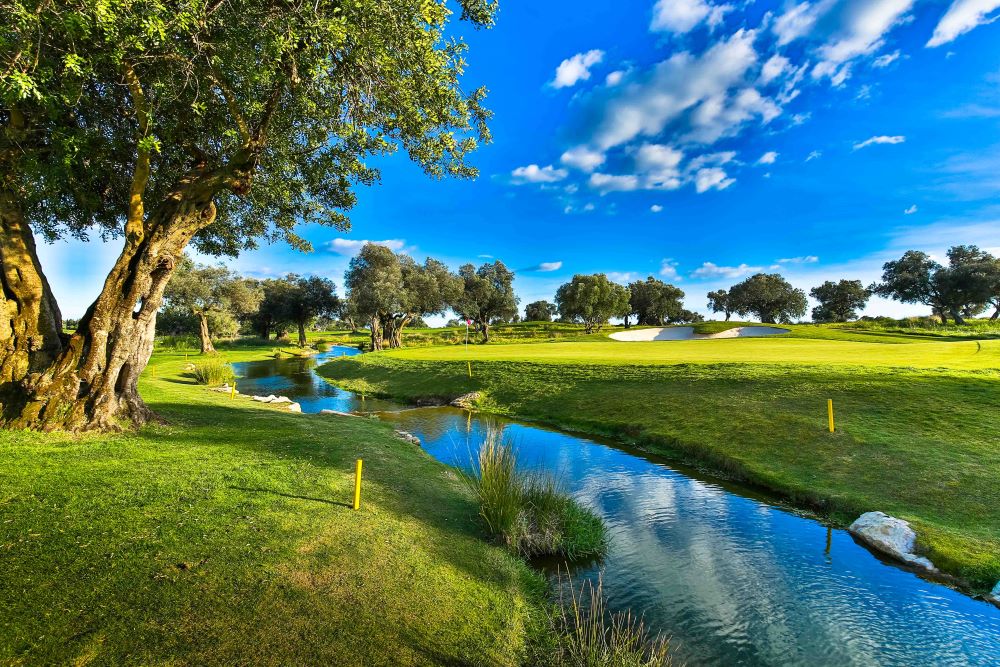 Quinta Da Ria Golf Club's Ria course with stream running by the fairway