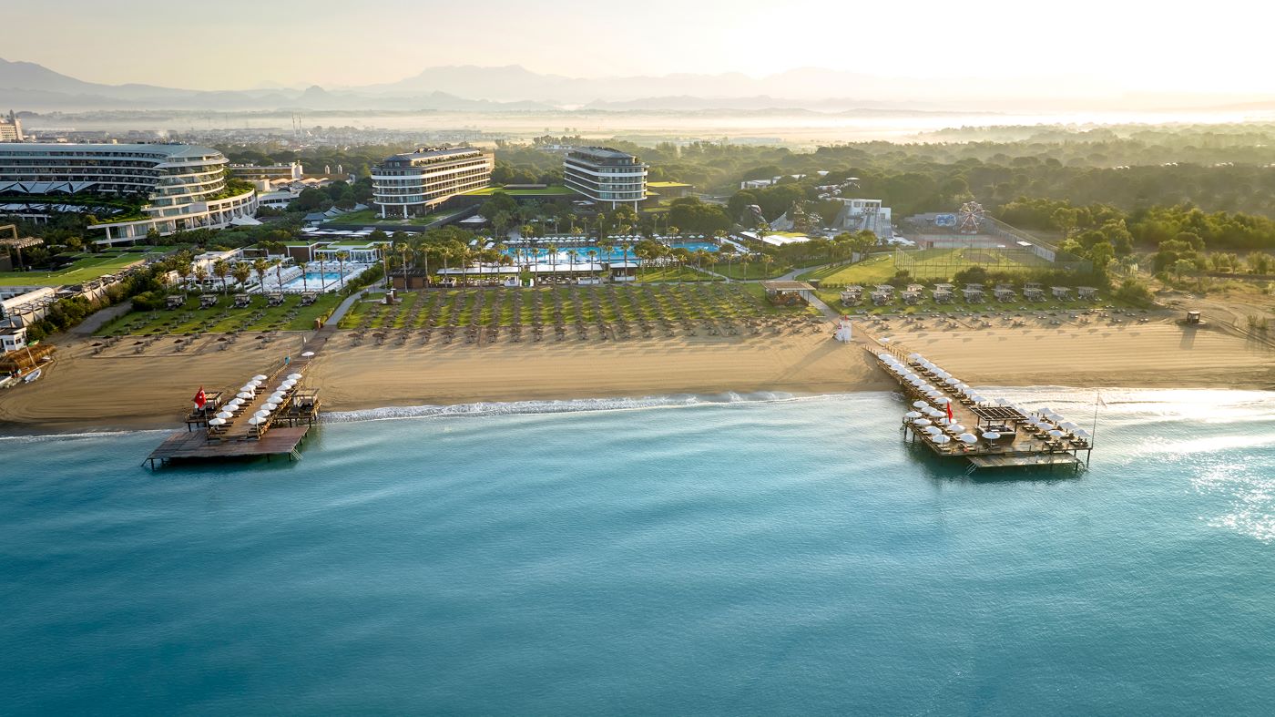 Exterior of Voyage Belek Golf And Spa resort in Turkey