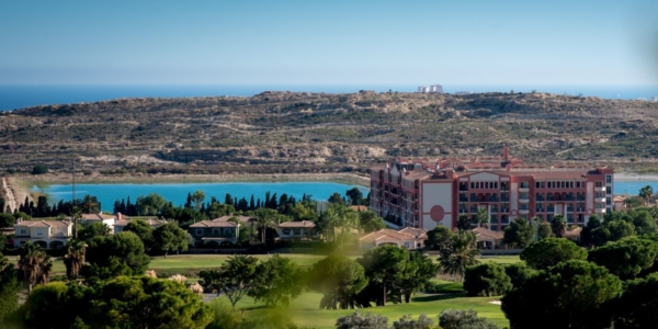 Drone shot of Hotel Bonalba Alicante