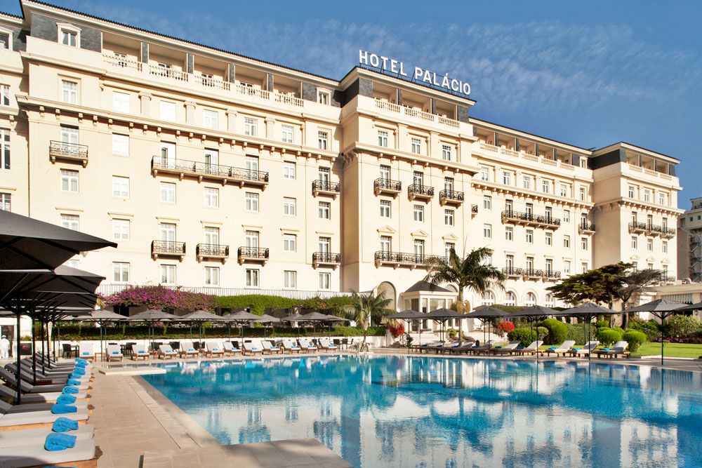 Exterior of Palacio Estoril Hotel near Lisbon