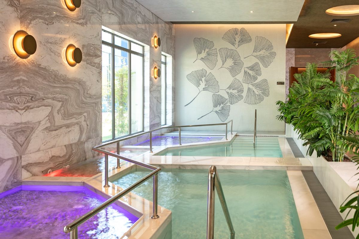 Indoor swimming pools at Cullinan Belek Resort in the spa