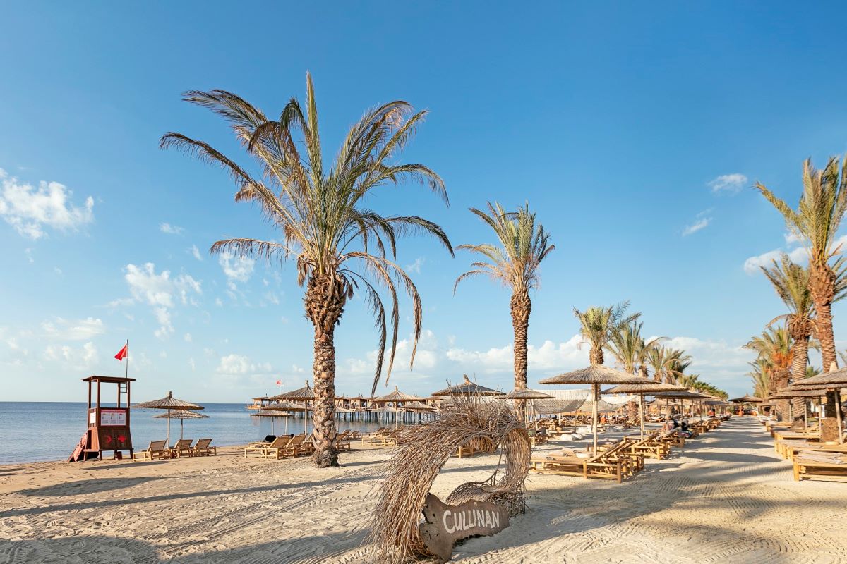 Beach at Cullinan Belek Resort in Turkey