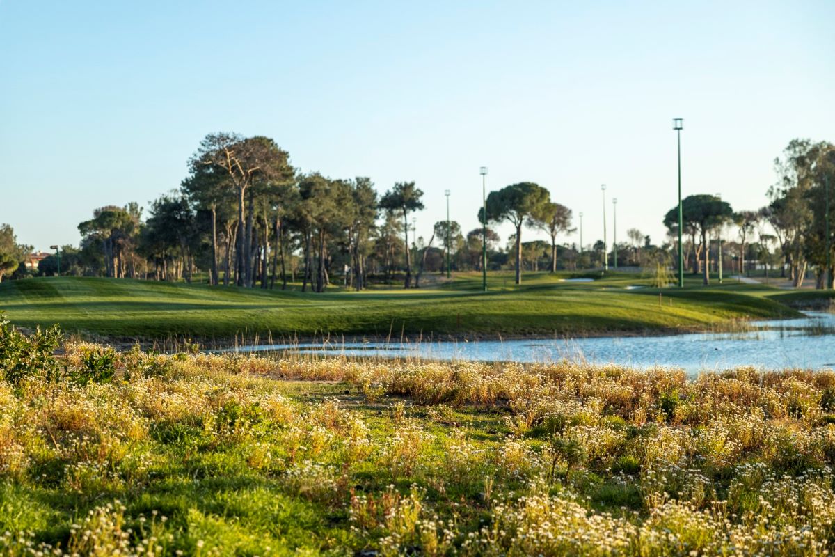 Floodlights on the course at Titanic Golf Ckub