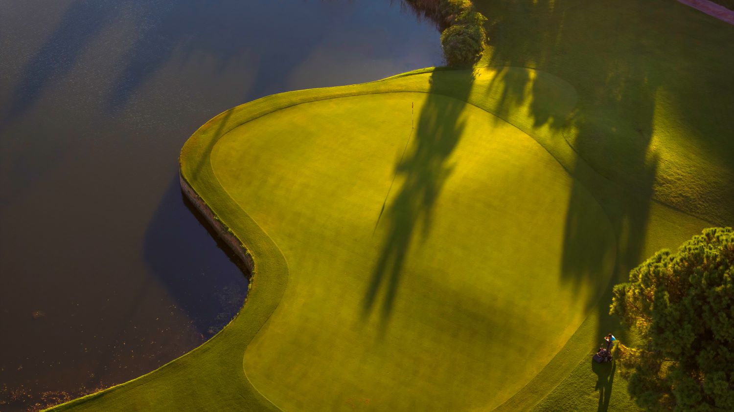 Island green at Carya Golf Club