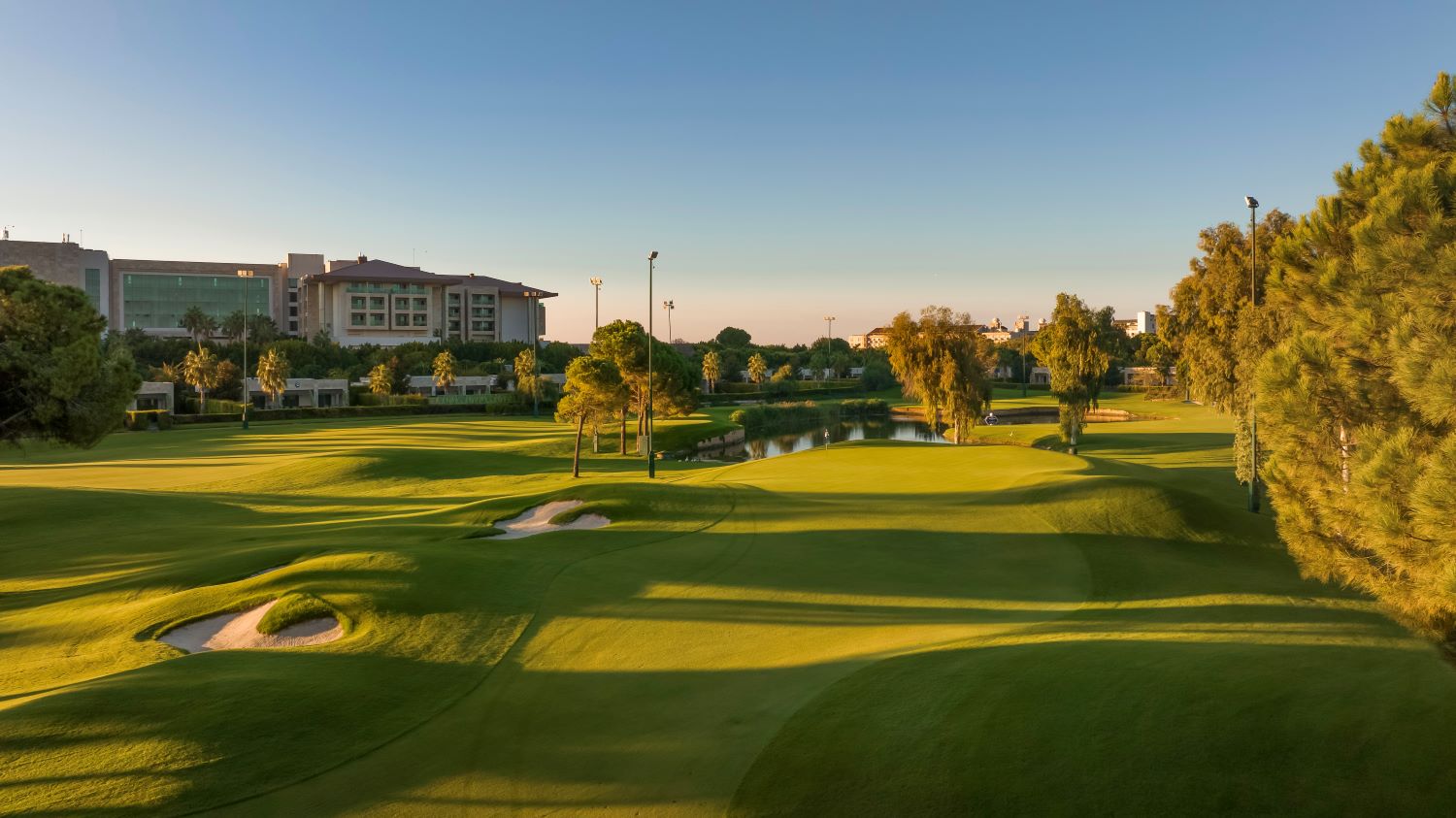 Hotel overlooking the golf course at Regnum Carya