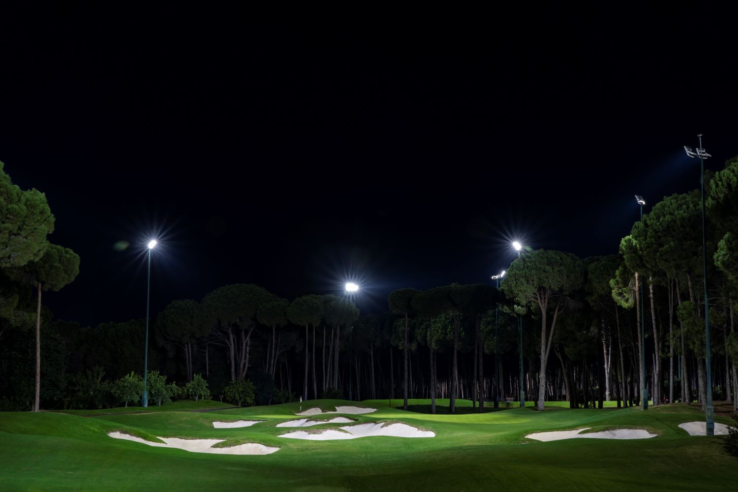 Night golf at Carya in Belek, Turkey