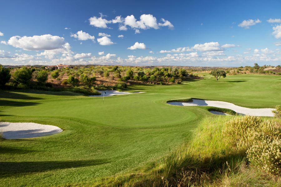 Blue sky over the fairways at Monte Rei Golf & Country Club