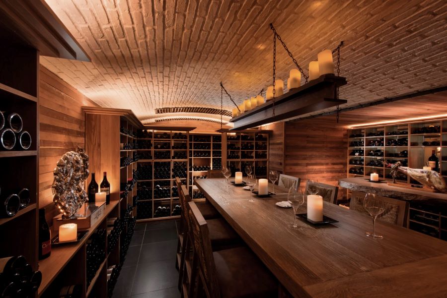 Wine cellar at Constance Belle Mare Plage Hotel Mauritius