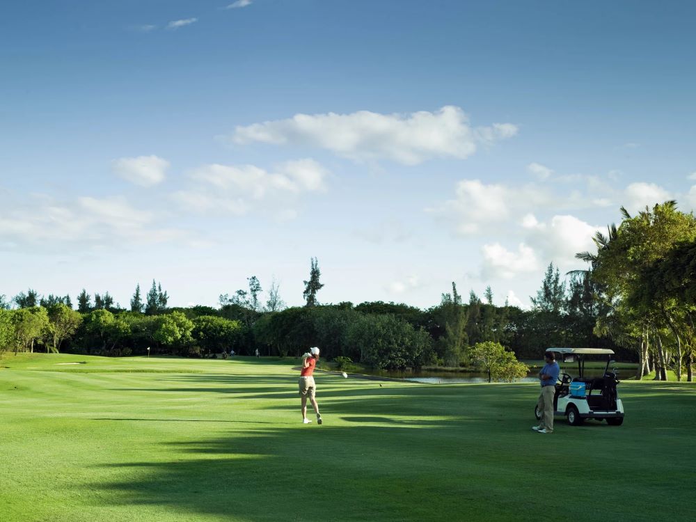 Golfer on the fairway at Constance Legend Golf Course