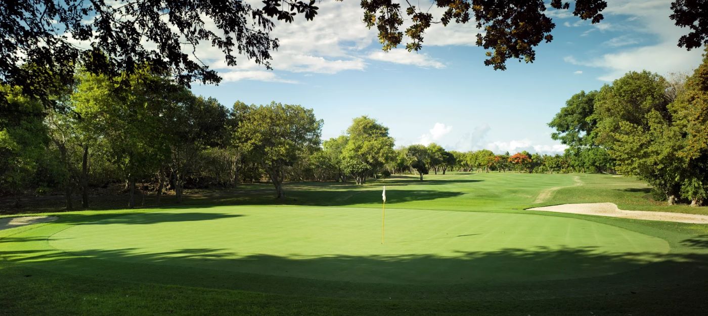 Lush green grass and trees at Legend Golf Course