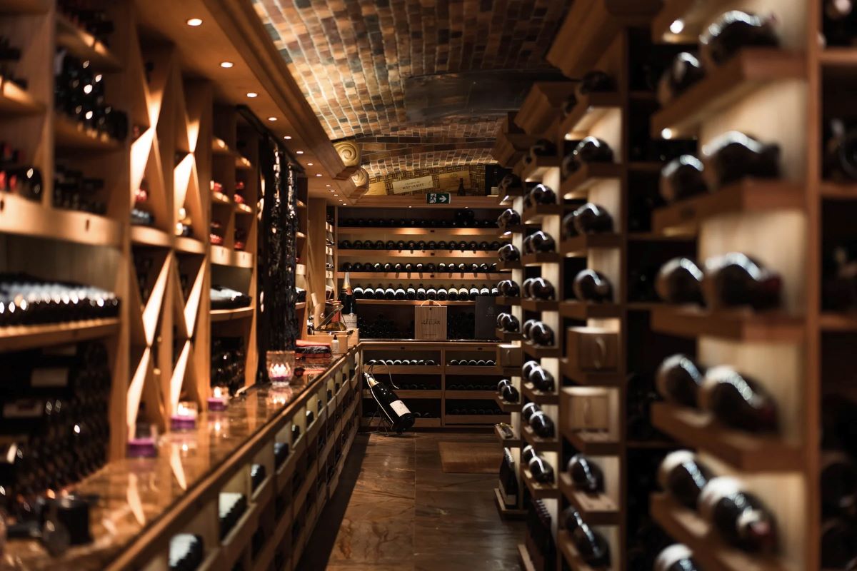 Wine cellar at Constance Prince Maurice in Mauritius