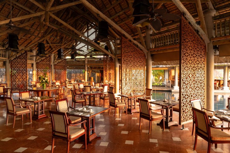 Dining area at Constance Prince Maurice in Mauritius