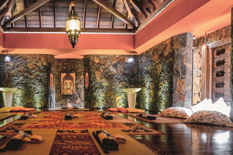 Yoga and Pilates area at Dinarobin Beachcomber Golf Resort & Spa