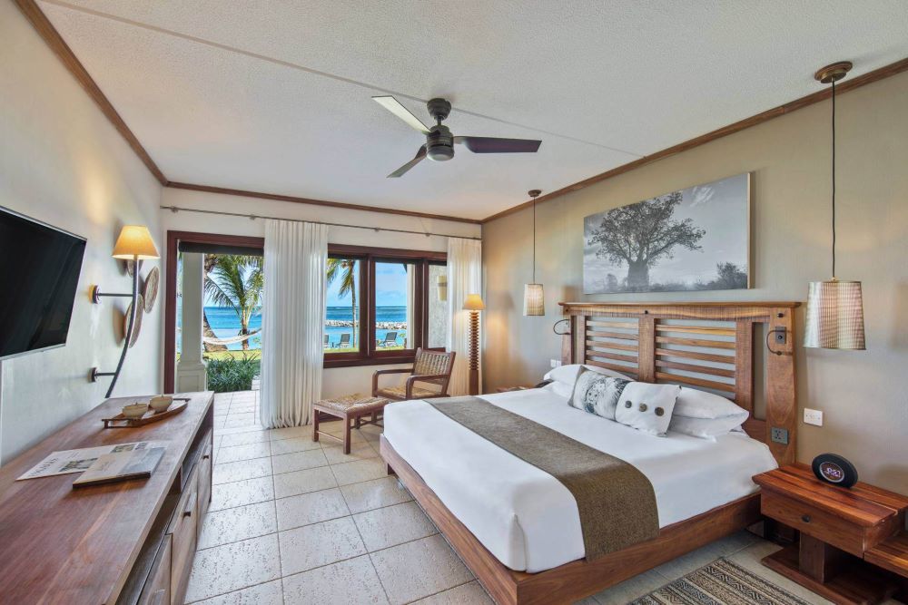 Bedroom with tiled floor at Heritage Awali Golf & Spa Resort