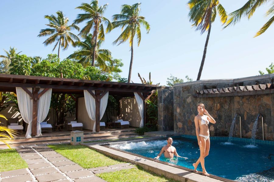 Pool in the spa at Heritage Le Telfair Golf & Wellness Resort in Mauritius