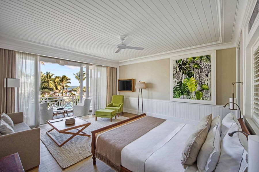 Bedroom at Heritage Le Telfair Golf & Wellness Resort in Mauritius