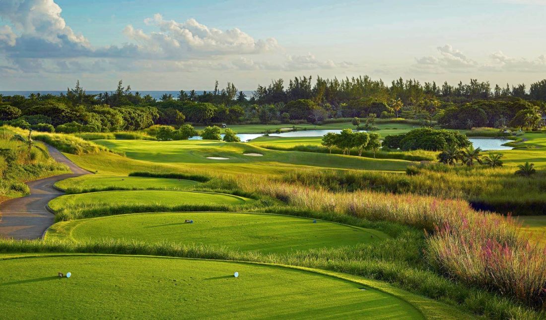 View from tee box at Le Chateau golf course