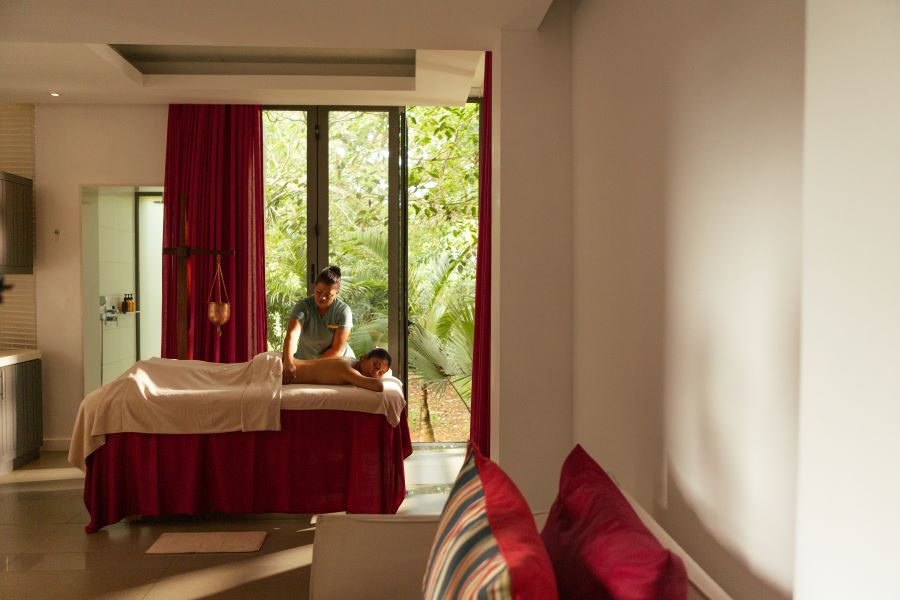 Spa treatment room at Long Beach Mauritius