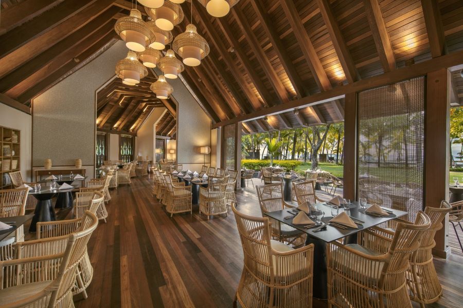 Bar and dining area indoors at Trou aux Biches Beachcomber Golf Resort & Spa