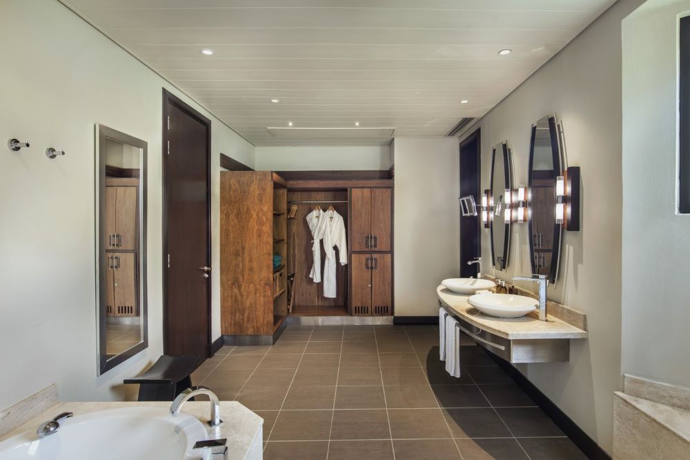 Wardrobes in bathroom at Trou aux Biches Beachcomber Golf Resort & Spa