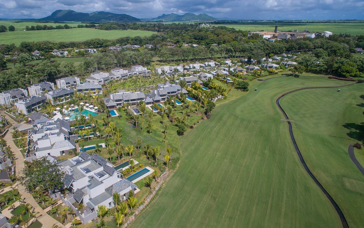 Golf course by the villas at Anahita Golf And Spa Resort