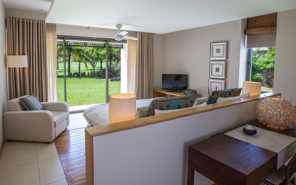 Living area in suite at Anahita Golf And Spa Resort