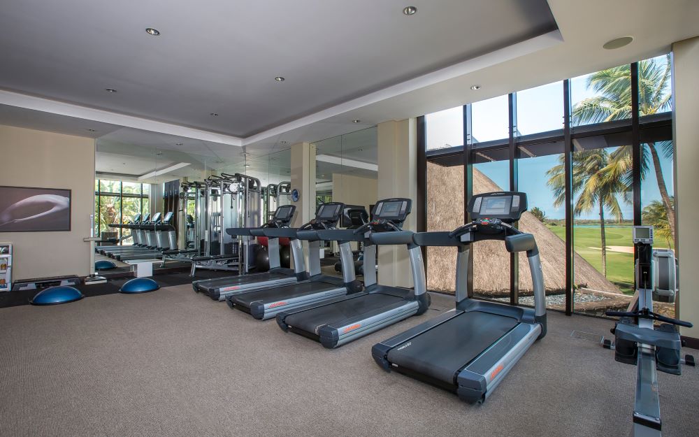 Gymnasium with treadmills at Anahita Golf And Spa Resort