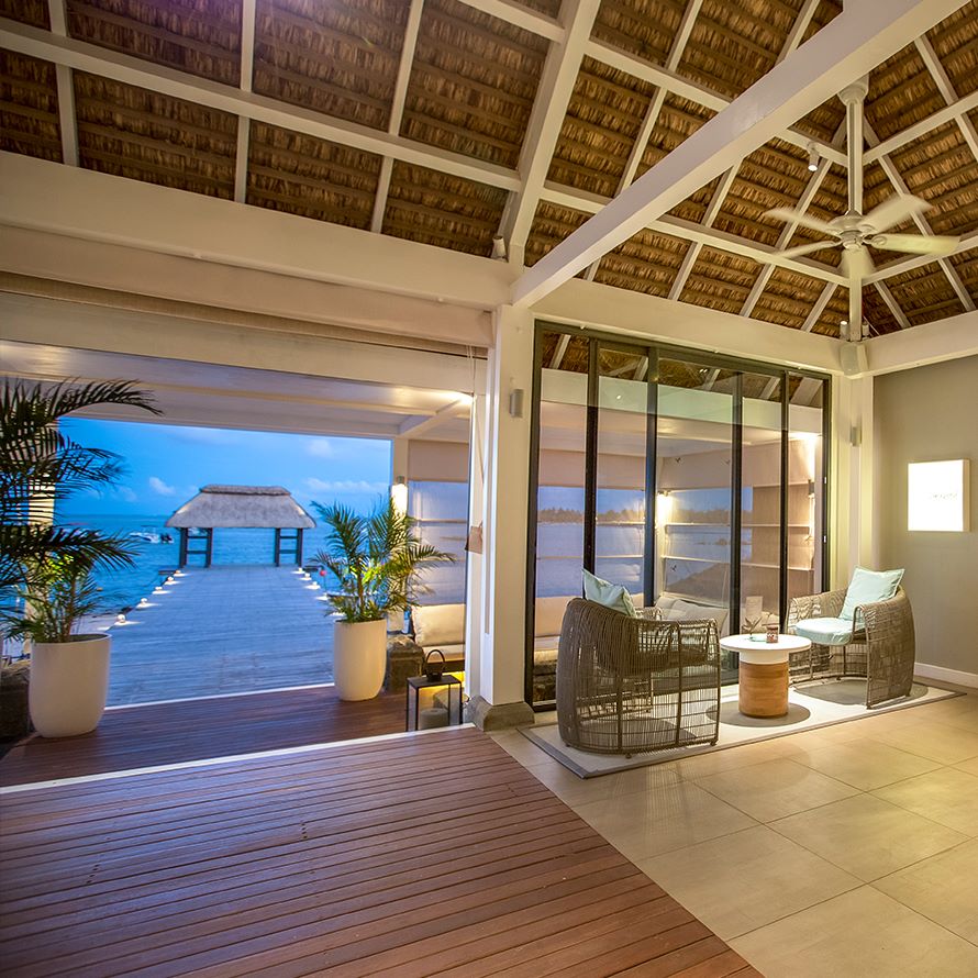 Lobby area leading to pier at Anahita Golf And Spa Resort