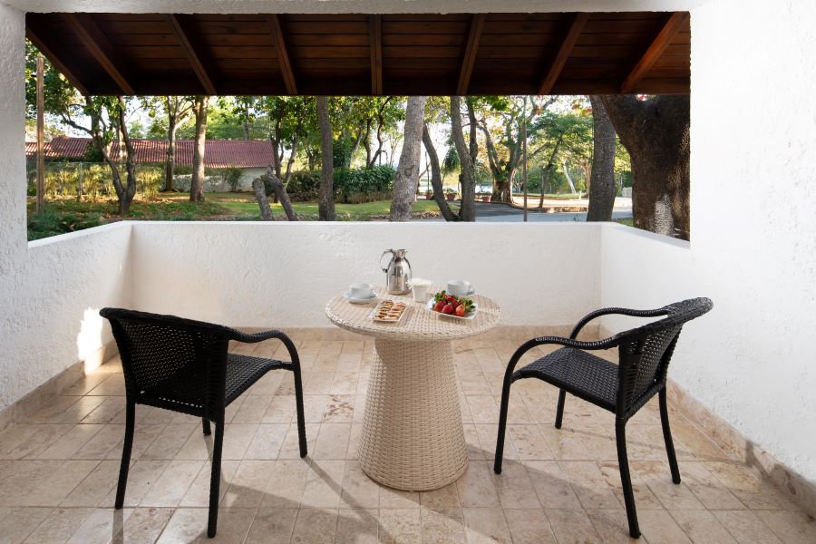 Patio furniture on balcony at Casa de Campo Resort & Villas