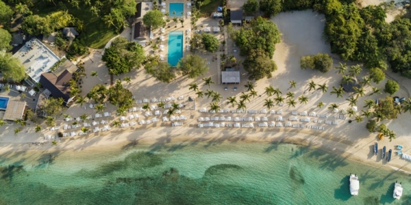 View from the beach of Casa de Campo Resort & Villas