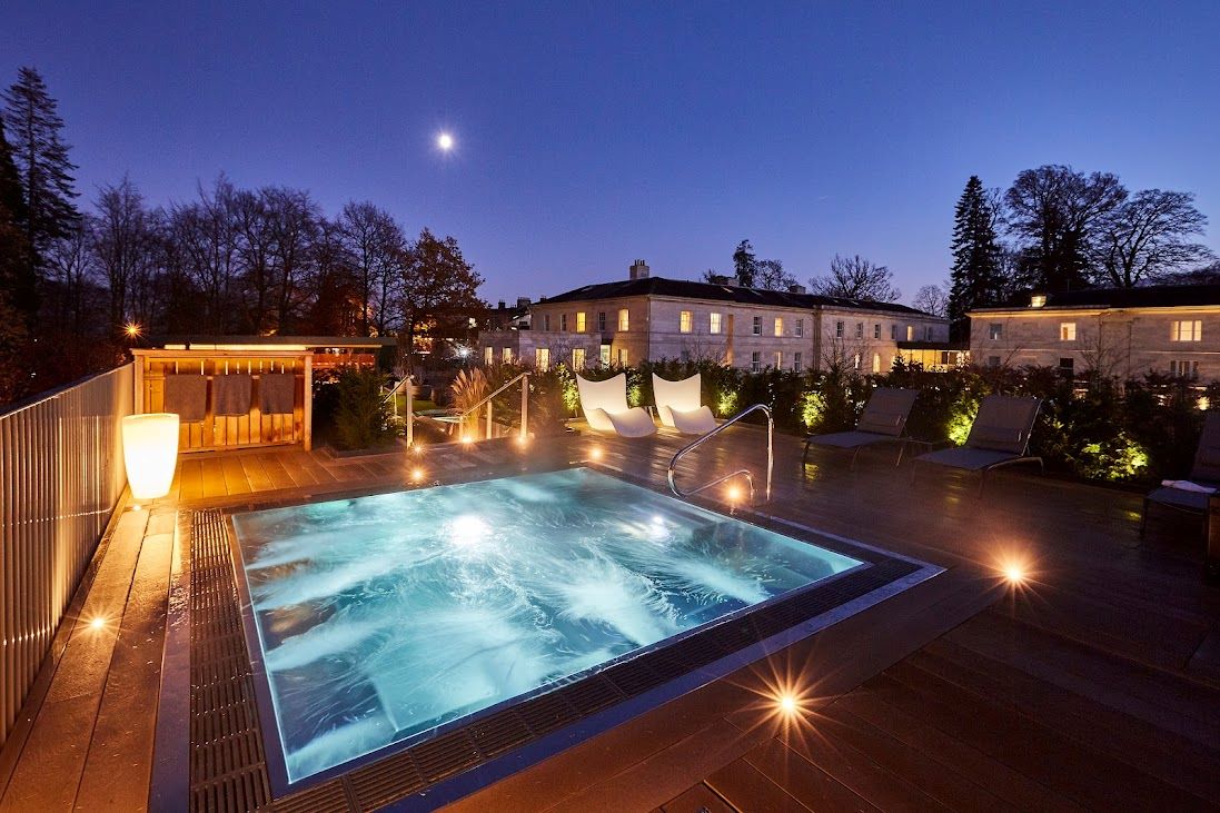 Outdoor Jacuzzi at Rudding Park, Yorkshire