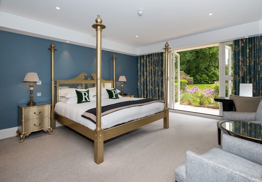 Four poster bed at Rudding Park in Harrogate