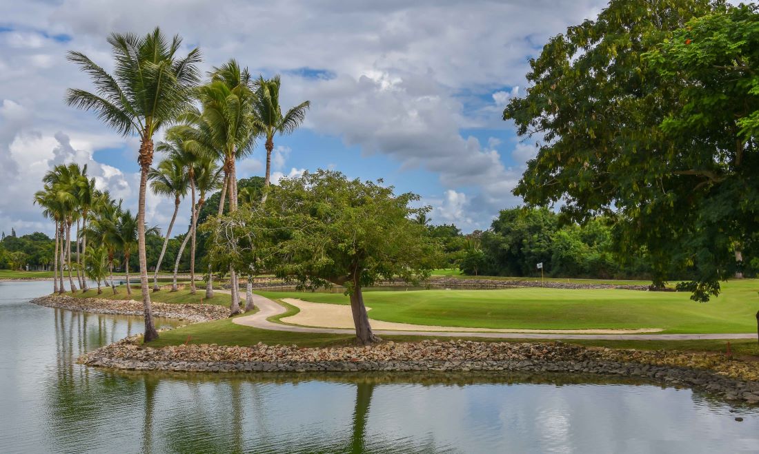 Water from the lake at The Links Golf Course in Casa de Campo