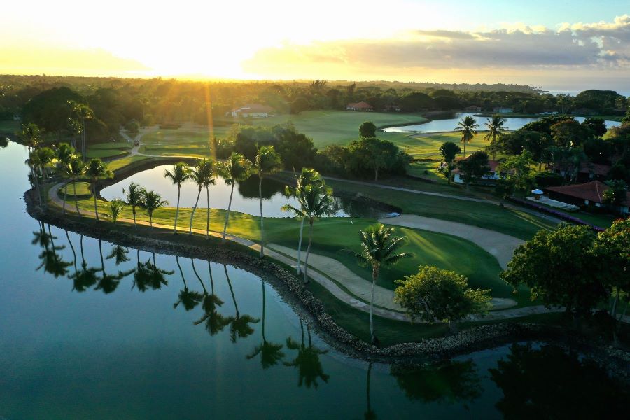 Sunsetting over The Links Golf Course, a Peter Dye 18-hole design