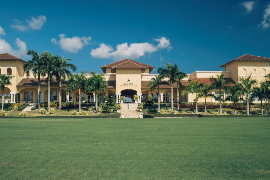 Clubhouse overlooking the golf course at Iberostar Bavaro Golf Club