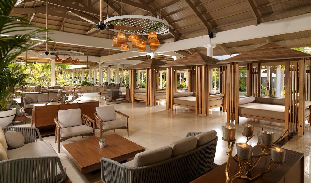 Lobby area at Melia Caribe Beach Resort