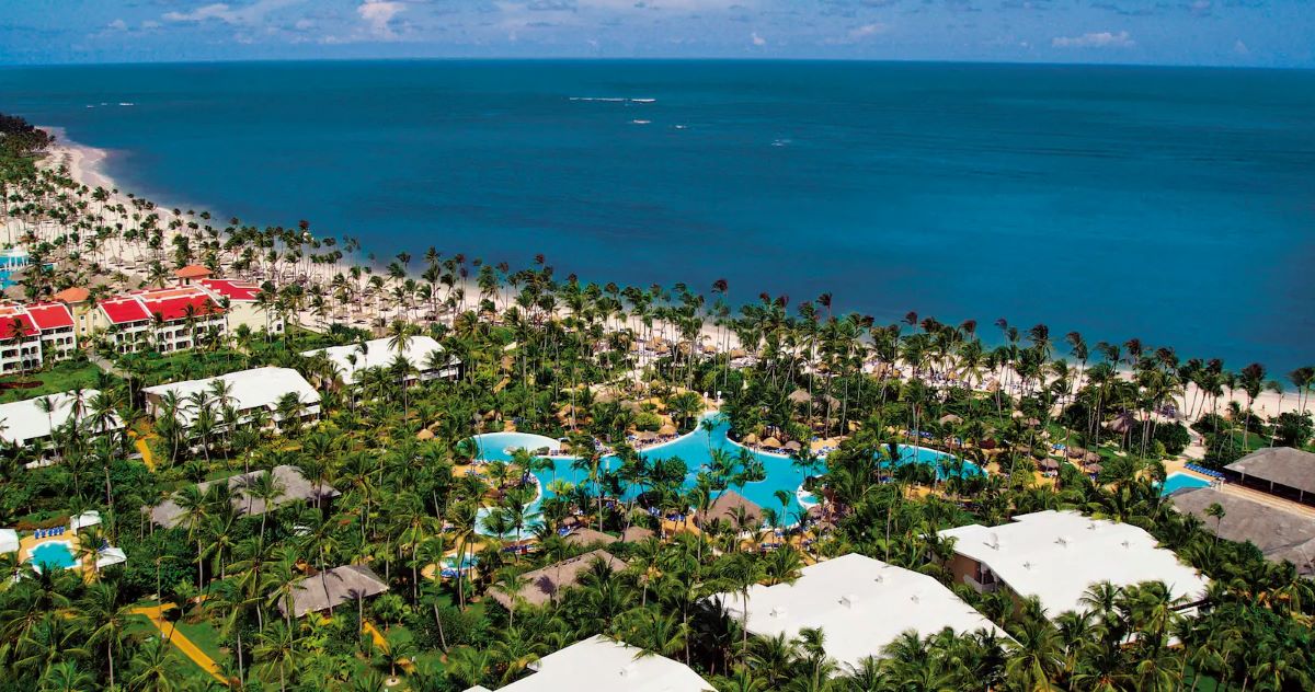 Overhead view of Melia Caribe Beach Resort