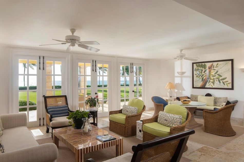 Living area in room at Tortuga Bay Hotel at Puntacana Resort & Club