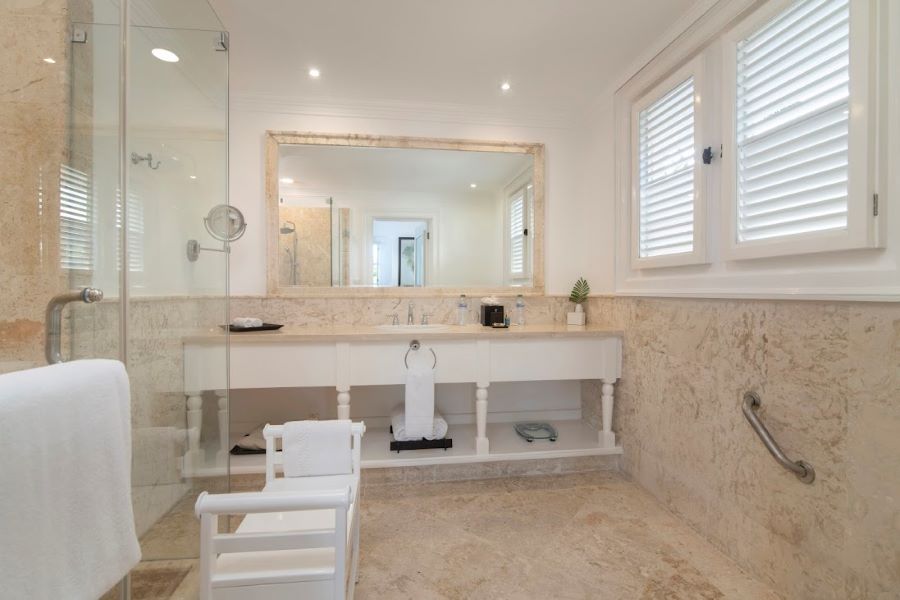 Bathroom with sinks at Tortuga Bay Hotel at Puntacana Resort & Club